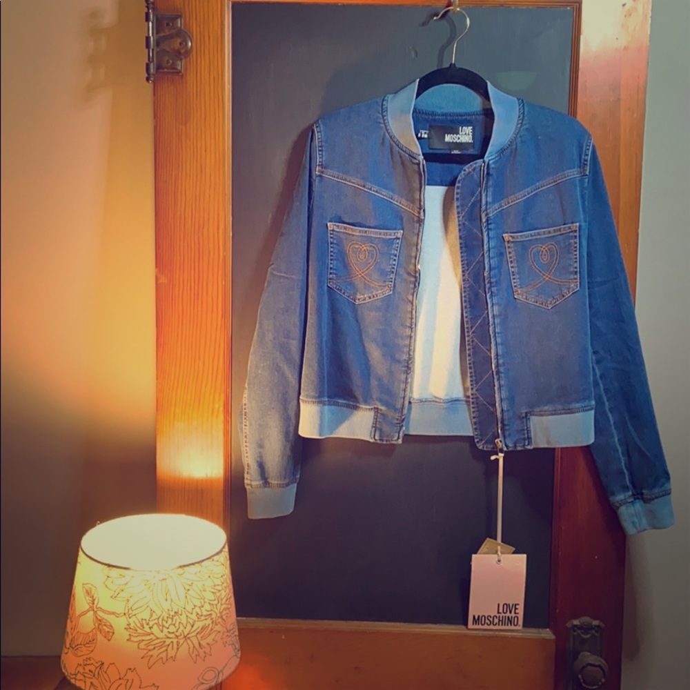 Love Moschino Knit Denim Jacket